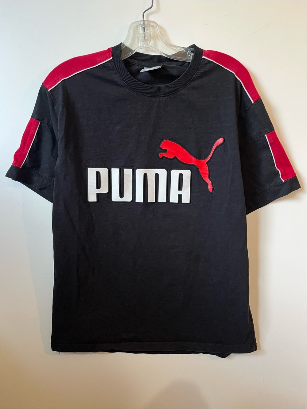 PUMA x Porsche Men's Black & Red Logo Tee